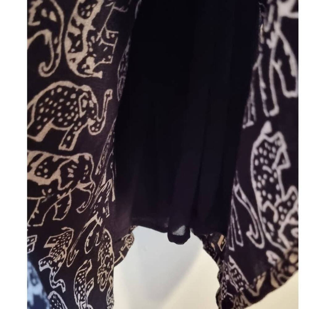 Anthropologie Maeve Noronha Elephant Print Wrap Dress Size XS - Picture 11 of 12
